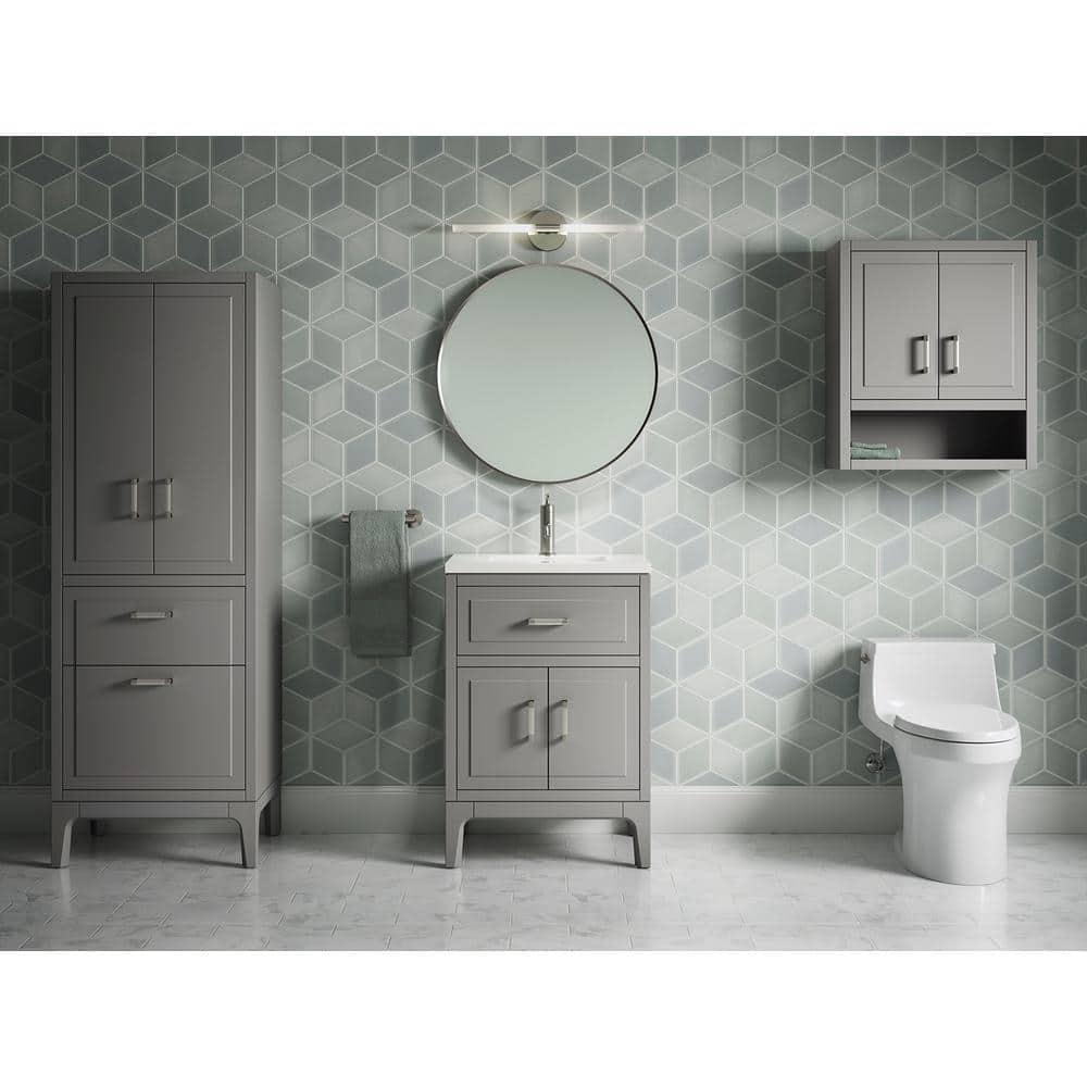 Seer 24" Freestanding Single Bathroom Vanity Cabinet with Sink and Quartz Top