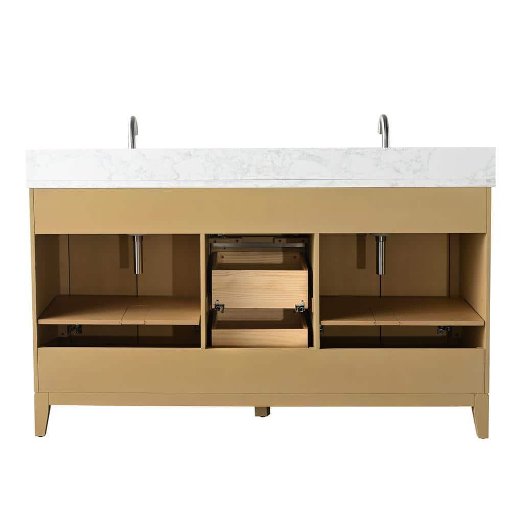 60 Double Bathroom Vanity with Top