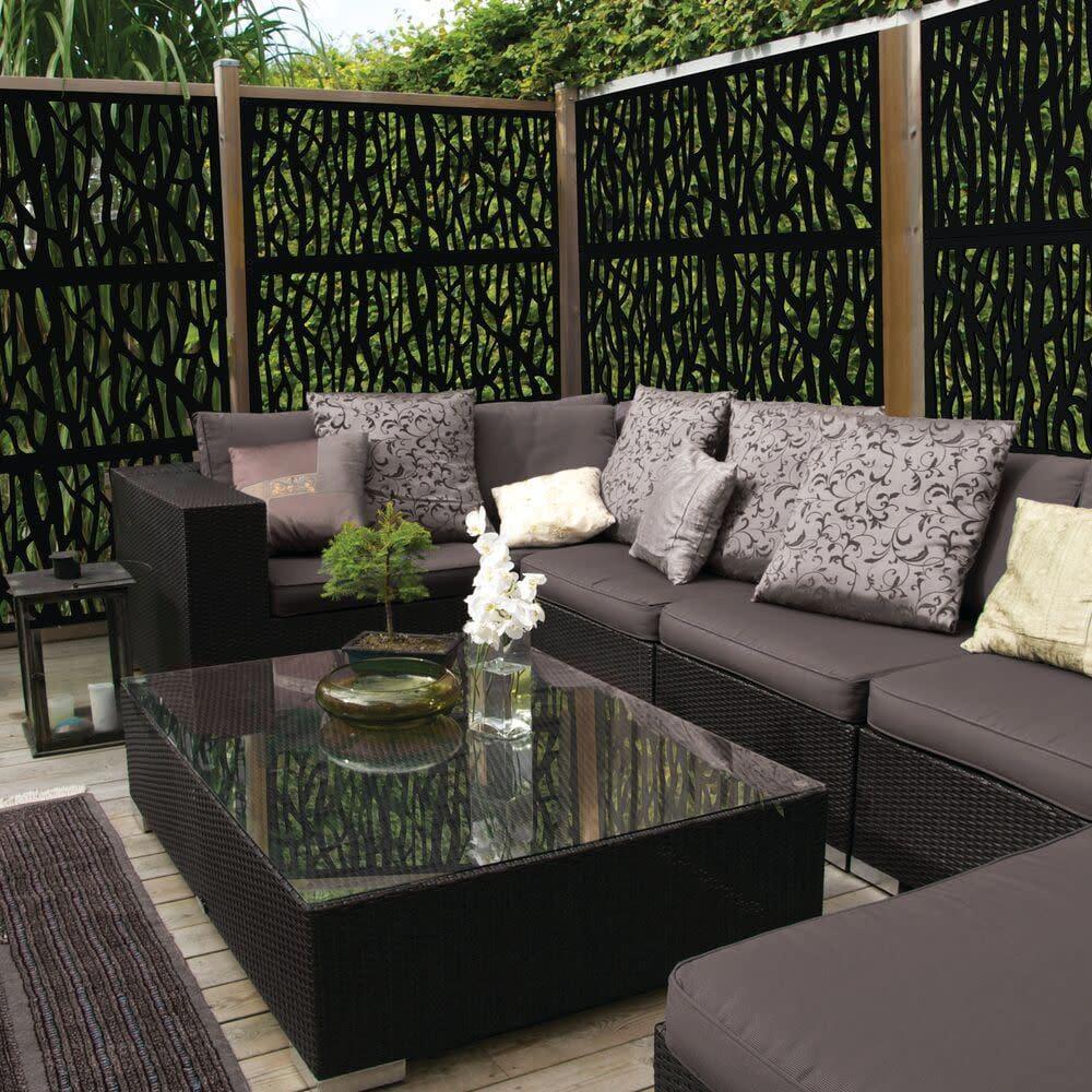Barrette Outdoor Living 2 ft. x 4 ft. Sprig Decorative Screen