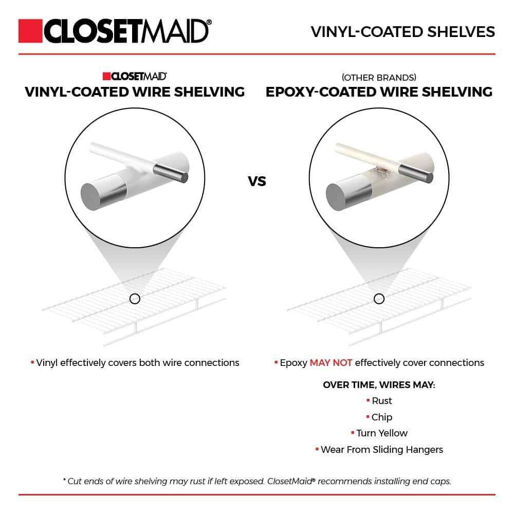 ShelfTrack 48" W - 72" W Closet System Starter Kit