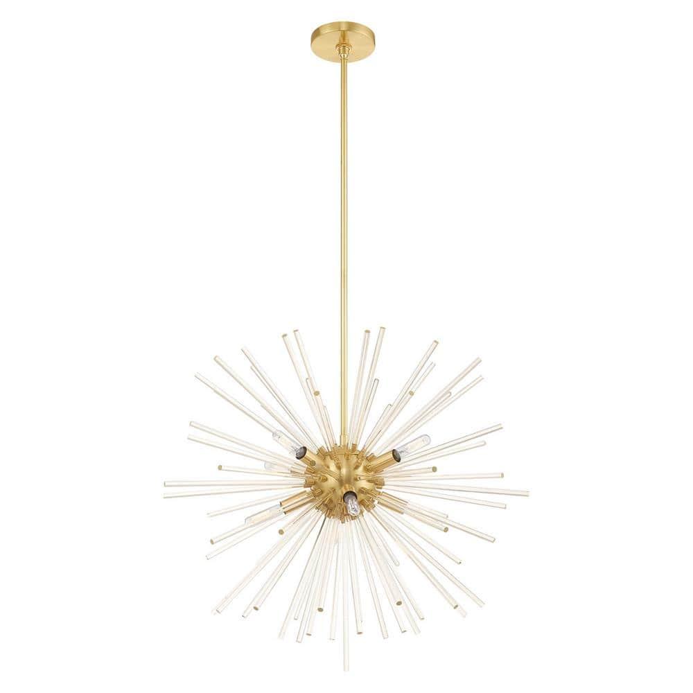 Livex Lighting Utopia 8 - Light Chandelier in  Satin Brass