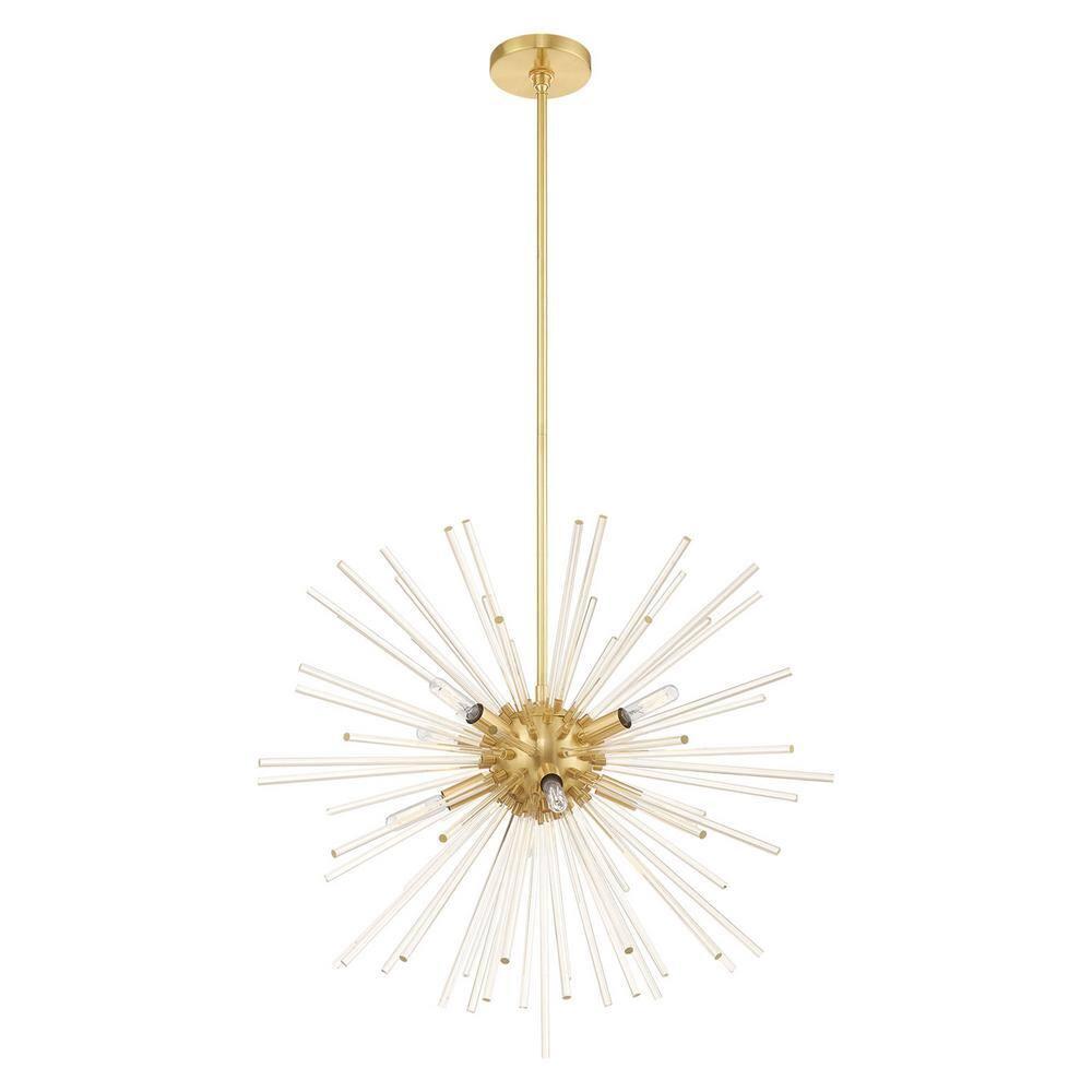 Livex Lighting Utopia 8 - Light Chandelier in  Satin Brass