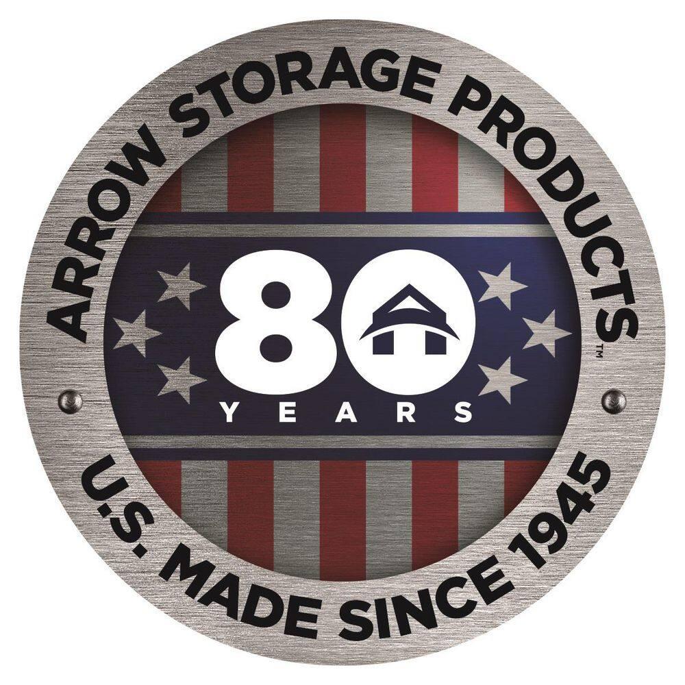 Arrow 6 ft. W x 5 ft. D Galvanized Steel Storage Shed