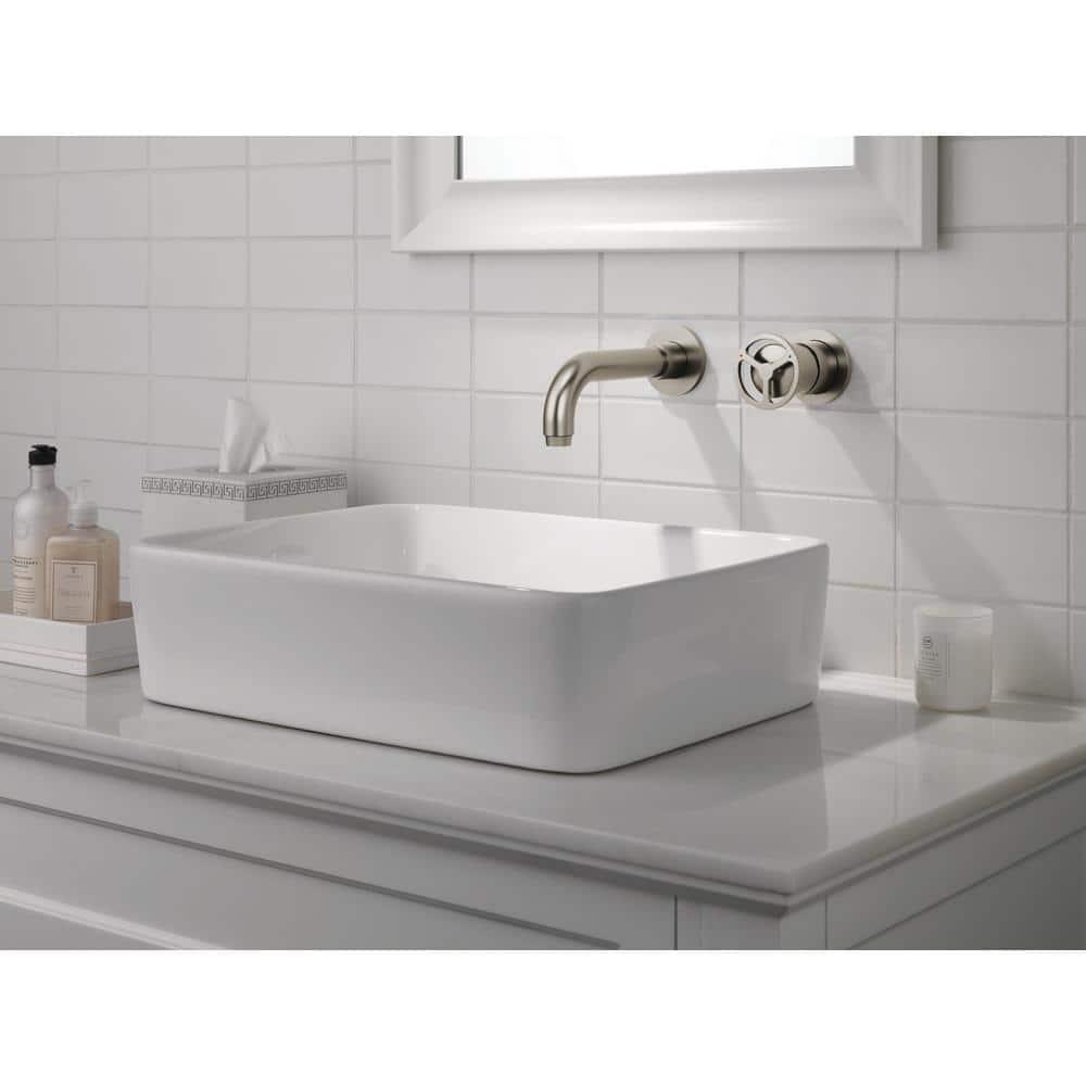 Trinsic Two Handle Wall Mount Bathroom Faucet Trim