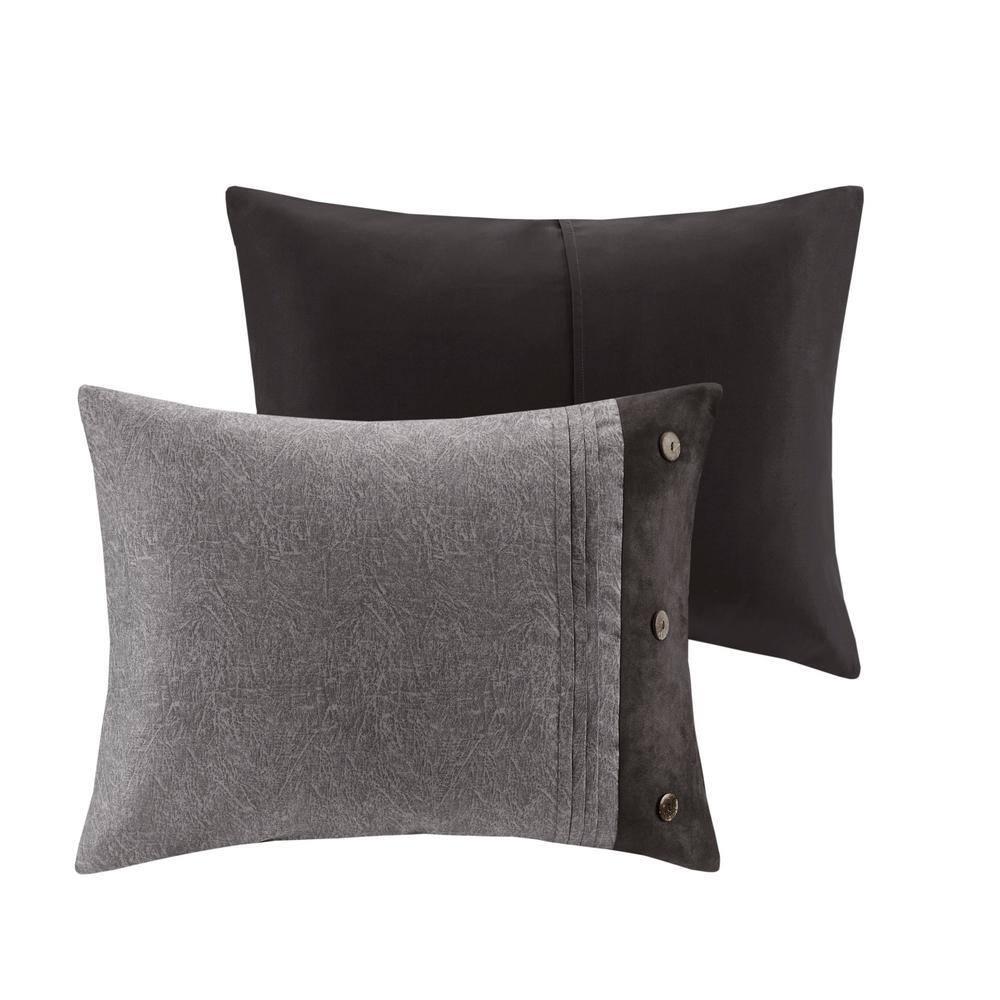 Madison Park Boone 7 Piece Faux Suede Comforter Set