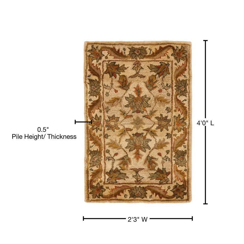Antiquity AT52 Hand Tufted Indoor Accent Rug - Gold - 2'3"x4' - Safavieh