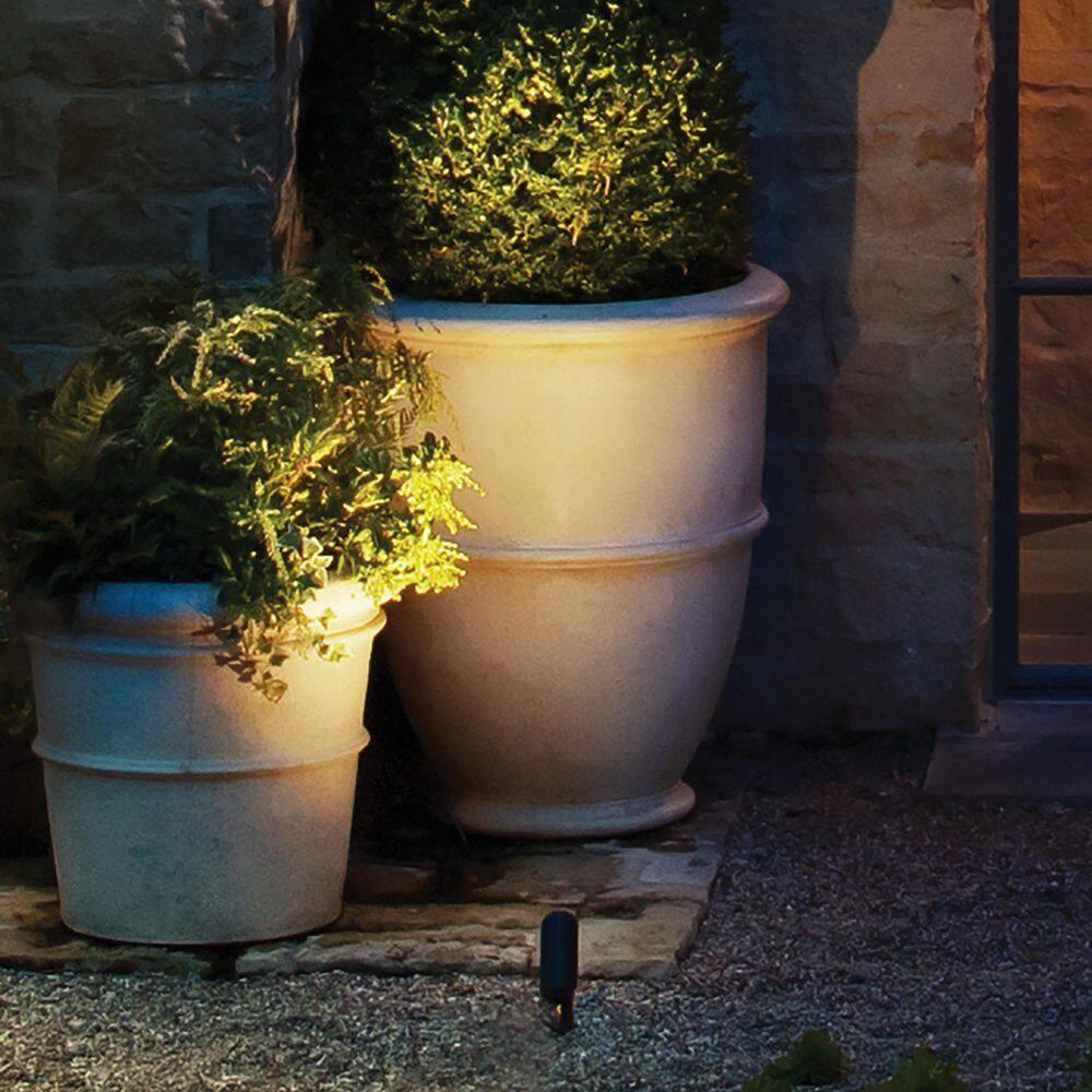 Bronze Low Voltage LED Outdoor Spot Light with Clear Lens