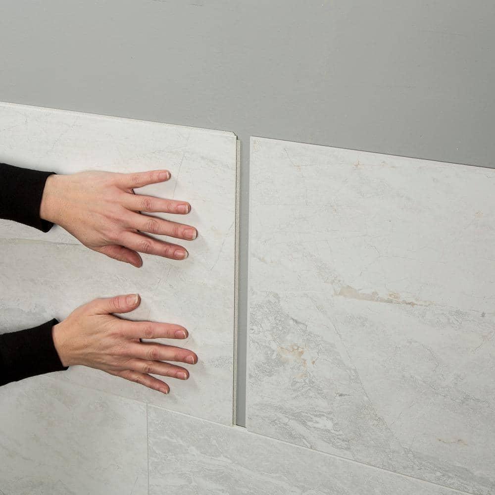 Palisade 25.6 in. x 14.8 in. Interlocking Vinyl Waterproof Wall Tiles