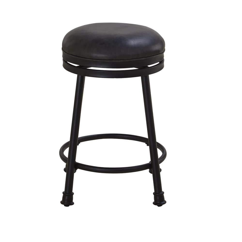 Kelly Clarkson Home Giselle Swivel Upholstered Counter Stool with Metal Frame