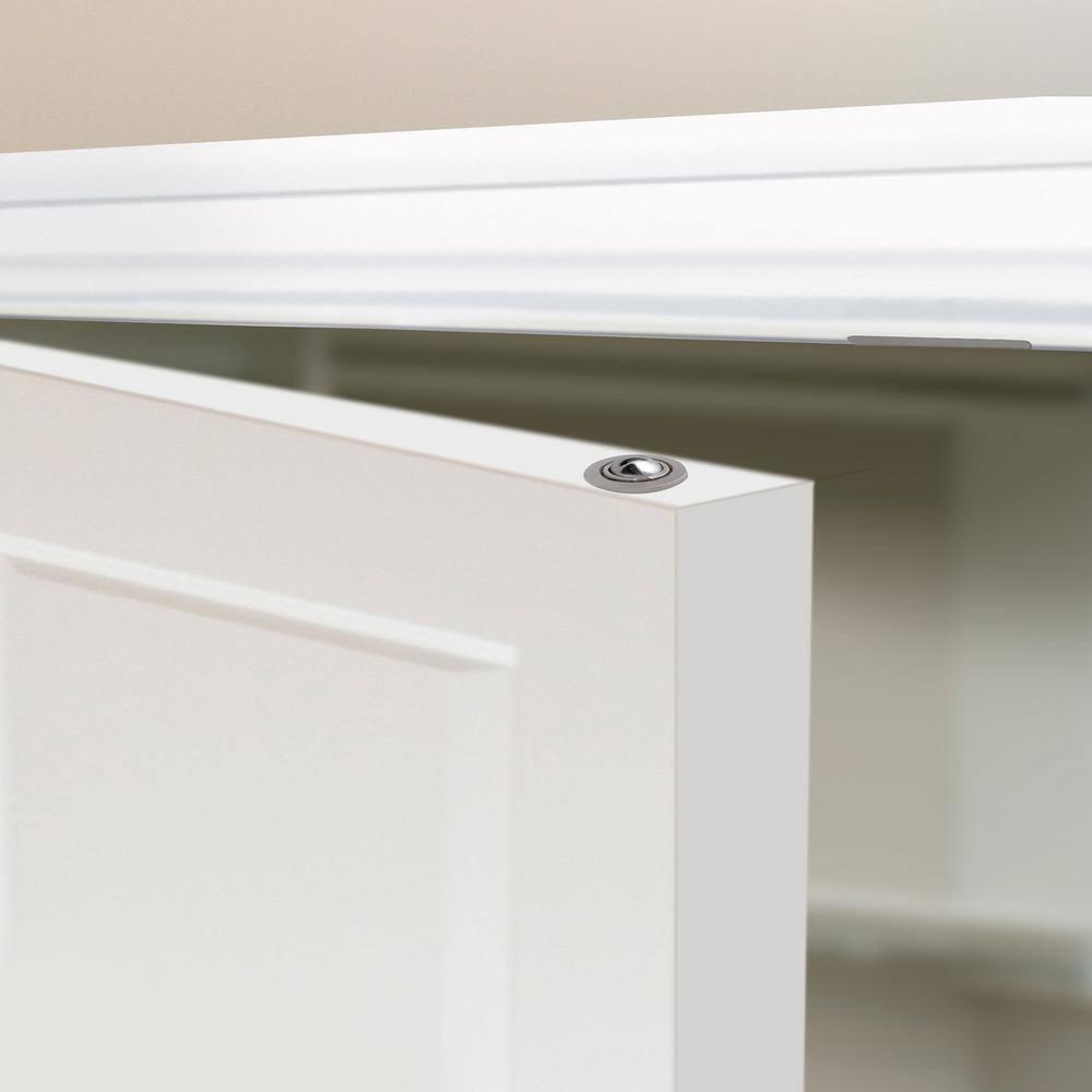 Design House 2-Pack Drive-In Ball Catch for Closet Doors with Dummy Hardware, Satin Nickel