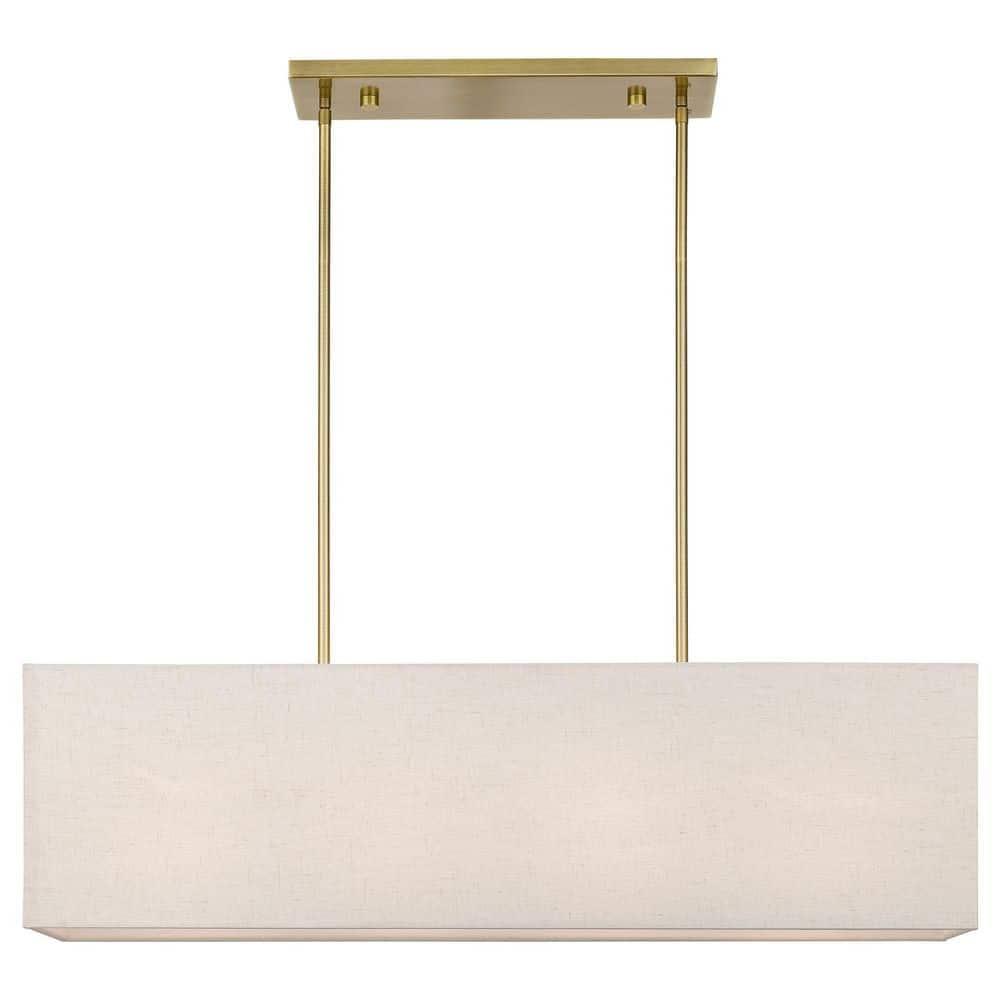 Livex Lighting Summit 4 - Light Chandelier in  Antique Brass