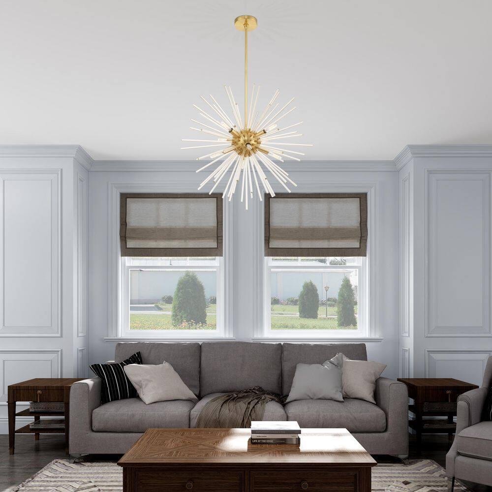 Livex Lighting Utopia 8 - Light Chandelier in  Satin Brass