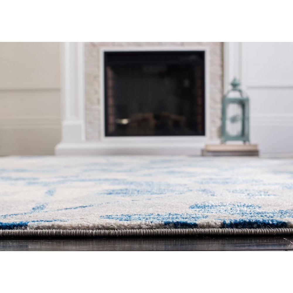 Evoke EVK236 Power Loomed Area Rug - Grey/Light Blue - 8'9"x11'9" - Safavieh.