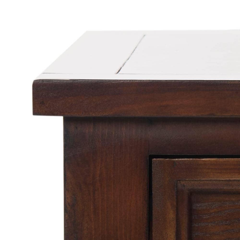 Manelin Coffee Table - Sepia - Safavieh