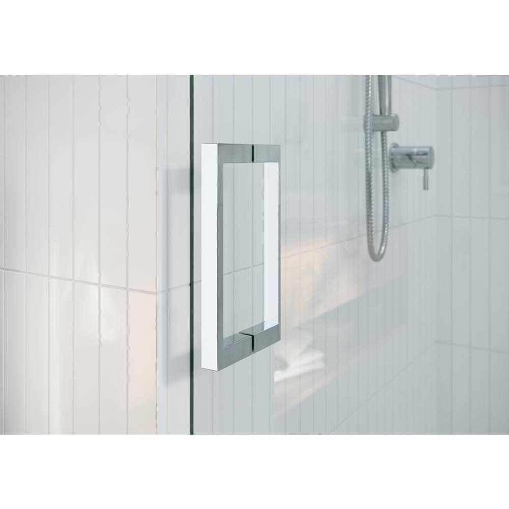 Astro 56 in. - 60 in. x 60 in. Frameless Sliding Bathtub Door