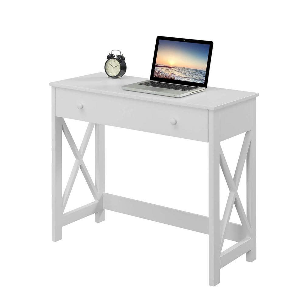 Convenience Concepts Oxford 30 inches Tall 1 Drawer 36-inch Desk, White, All Ages