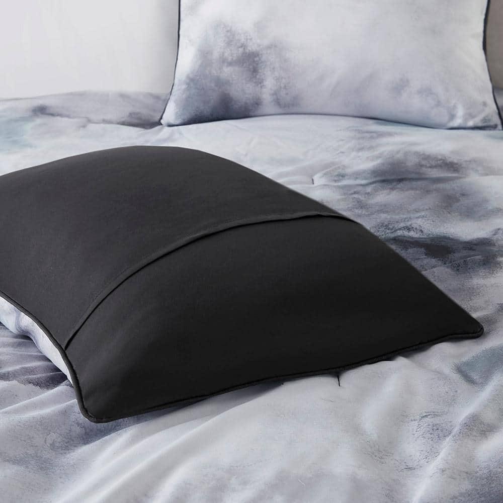 Cassiopeia Watercolor Tie Dye Printed Comforter Set with Throw Pillow