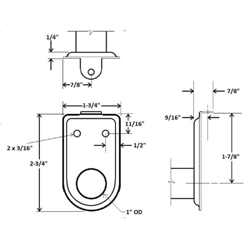 Design House Steel Adjustable 27" to 48" Closet Rod, Polished Chrome