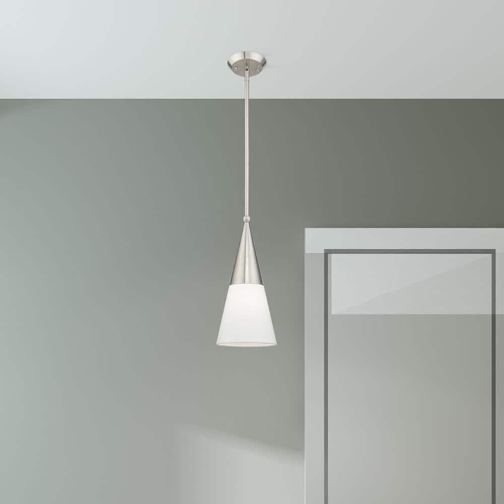 Livex Lighting Stockholm 1 - Light Pendant in  Brushed Nickel