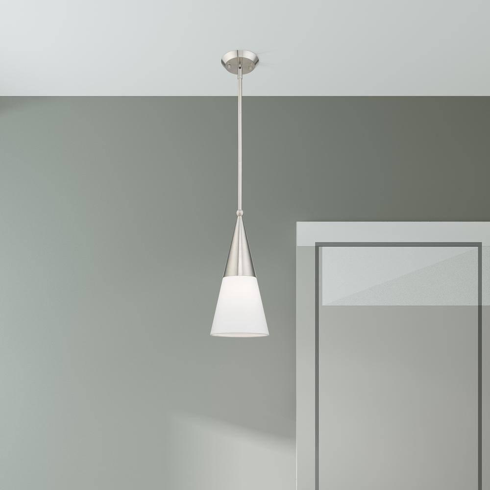 Livex Lighting Stockholm 1 - Light Pendant in  Brushed Nickel