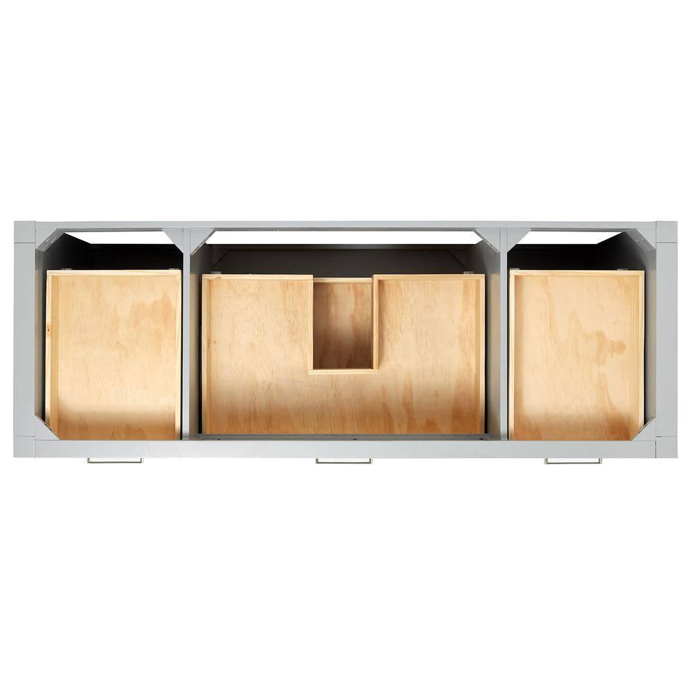 Ariel H060scqrvo Bristol 60" Free Standing Single Basin Vanity Set - Grey