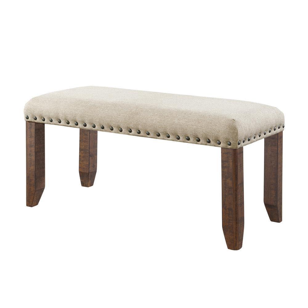 Dex 6pc Extendable Dining Table Set: Smokey Finish, Turnbuckle Detail - Picket House Furnishings