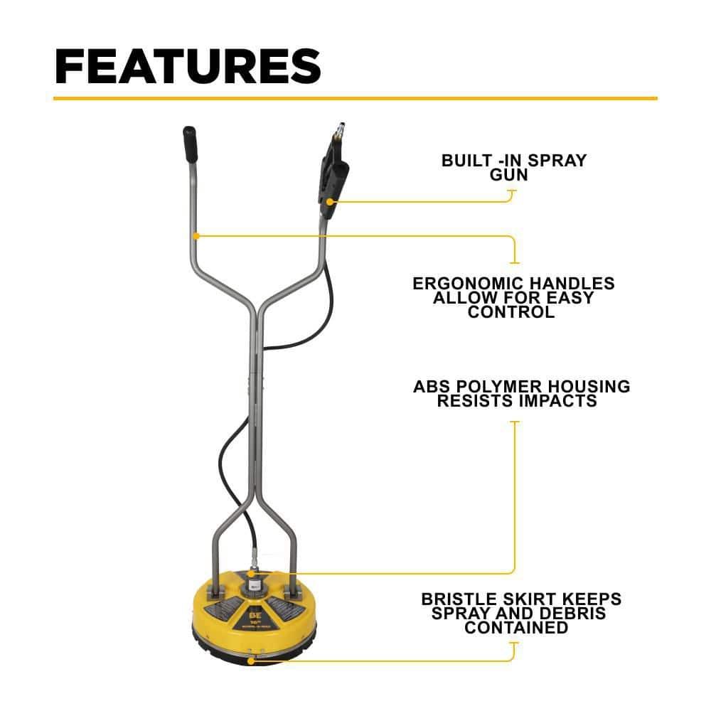 16 in. Whirl-A-Way Commercial Pressure Washer Surface Cleaner