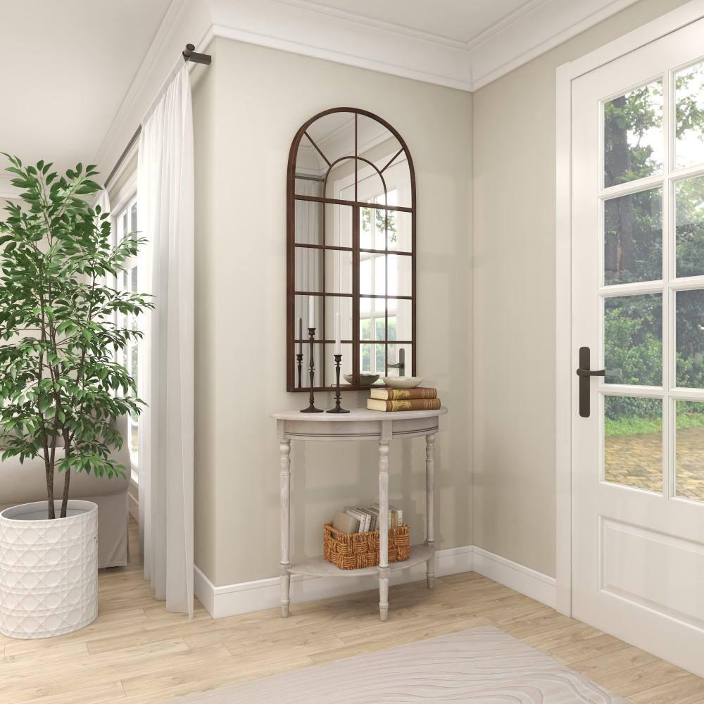 Ophelia & Co. Mcbroom Wood Half Moon 1 Shelf Console Table