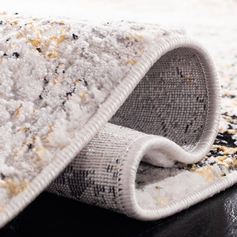 Amalfi AMF572 Power Loomed Area Rug - Creme/Gold - 4'x6' - Safavieh.