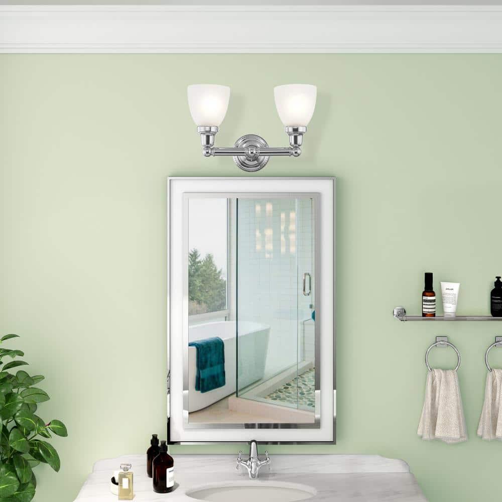 Livex Lighting Classic 2 - Light Vanity in  Polished Chrome