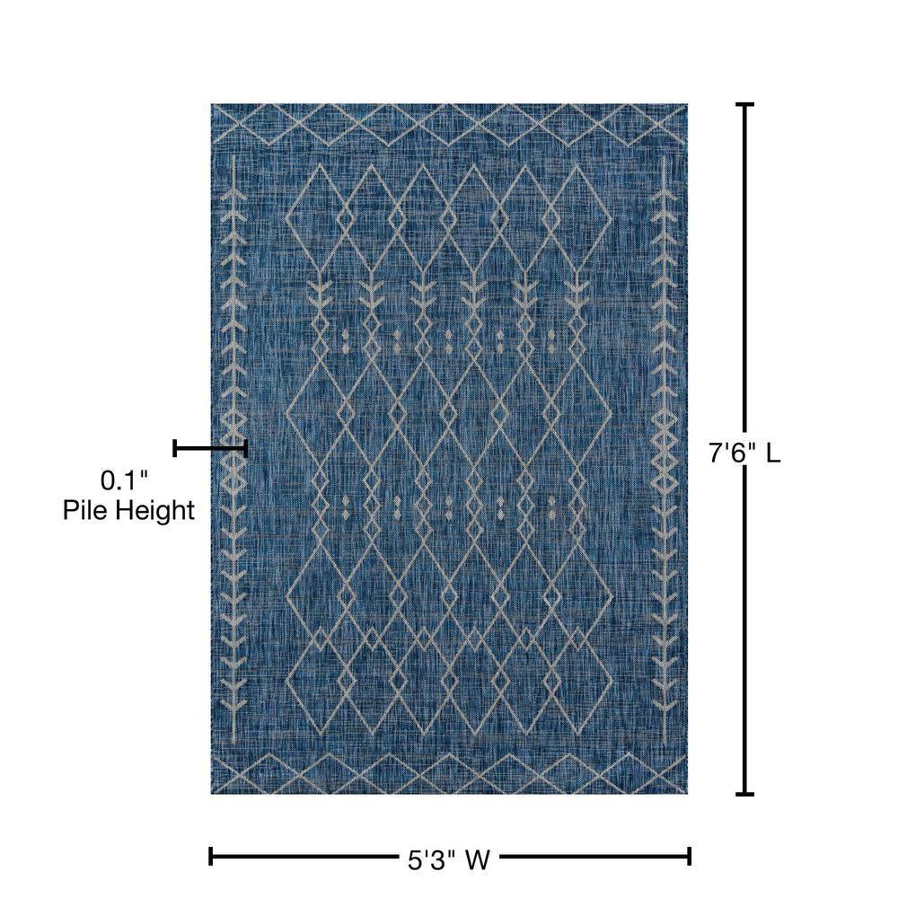 Momeni Villa Monaco Blue/Gray Indoor/Outdoor Rug