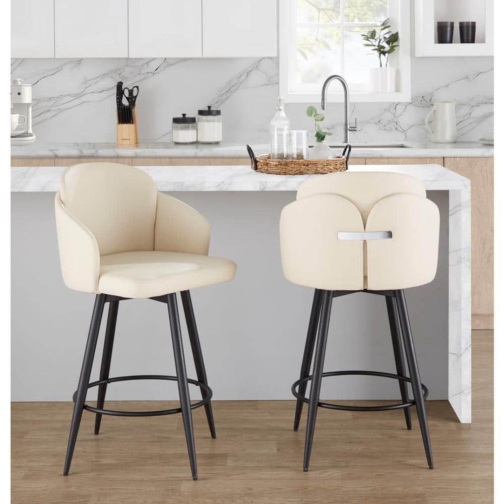 Corrigan Studio® Dahlia Fixed-Height Counter Stool - Set Of 2