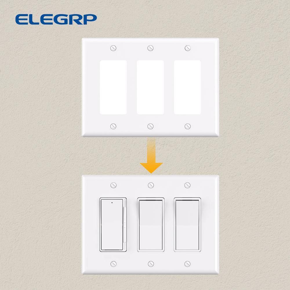 ELEGRP No Subject 3 - Gang Rocker Wall Plate