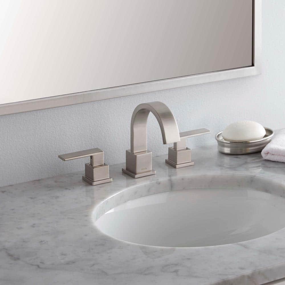 Vero Widespread Bathroom Faucet 3 Hole, 2-handle Bathroom Sink Faucet with Drain Assembly