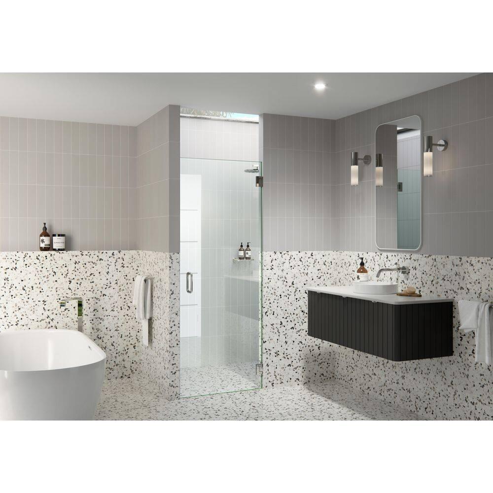 Albedo 27.25 in. x 78 in. Fully Frameless Hinge Shower Door