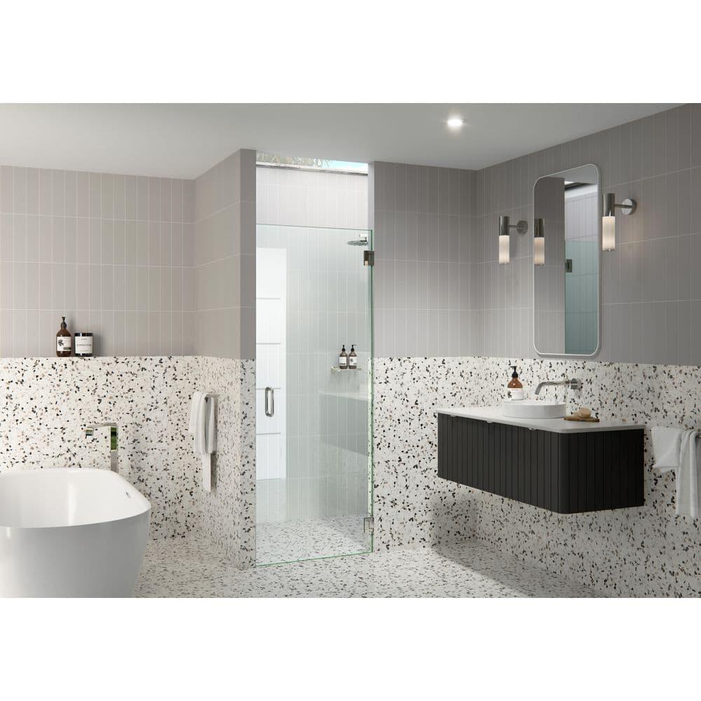 Albedo 28.25 in. x 78 in. Fully Frameless Hinge Shower Door