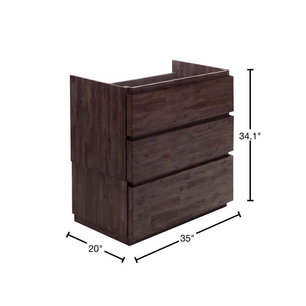 Fresca Formosa 35" Free-Standing Single Sink Bathroom Vanity Base Only