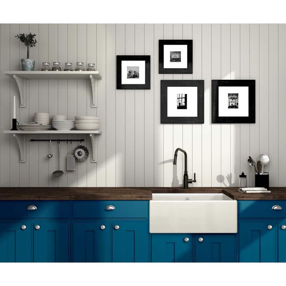 Shaws 30" Single Bowl Farmhouse Apron Front Fireclay Kitchen Sink