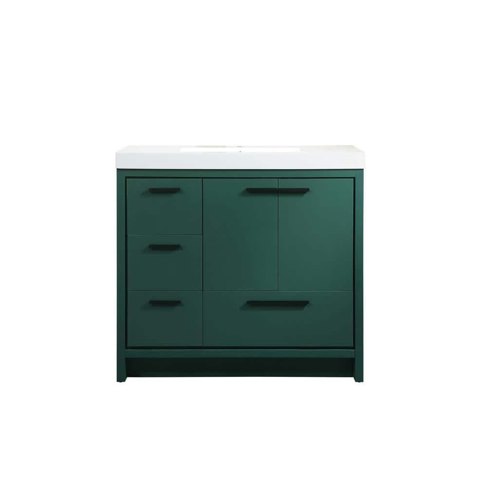 Mercury Row® Southmead 36'' Single Bathroom Vanity with Resin Top