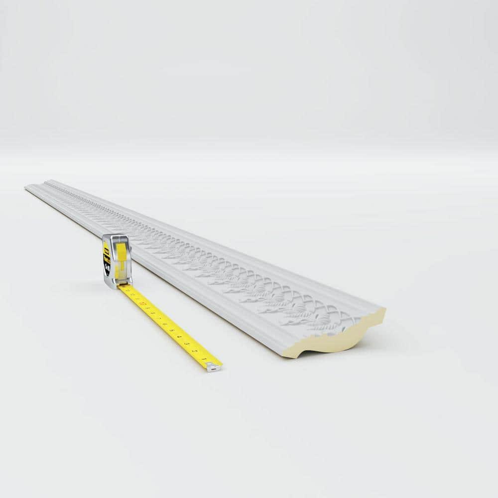 Ekena Millwork 4 1/4"H x 2 3/4"P x 5"F x 94 1/2"L Scott Crown Moulding