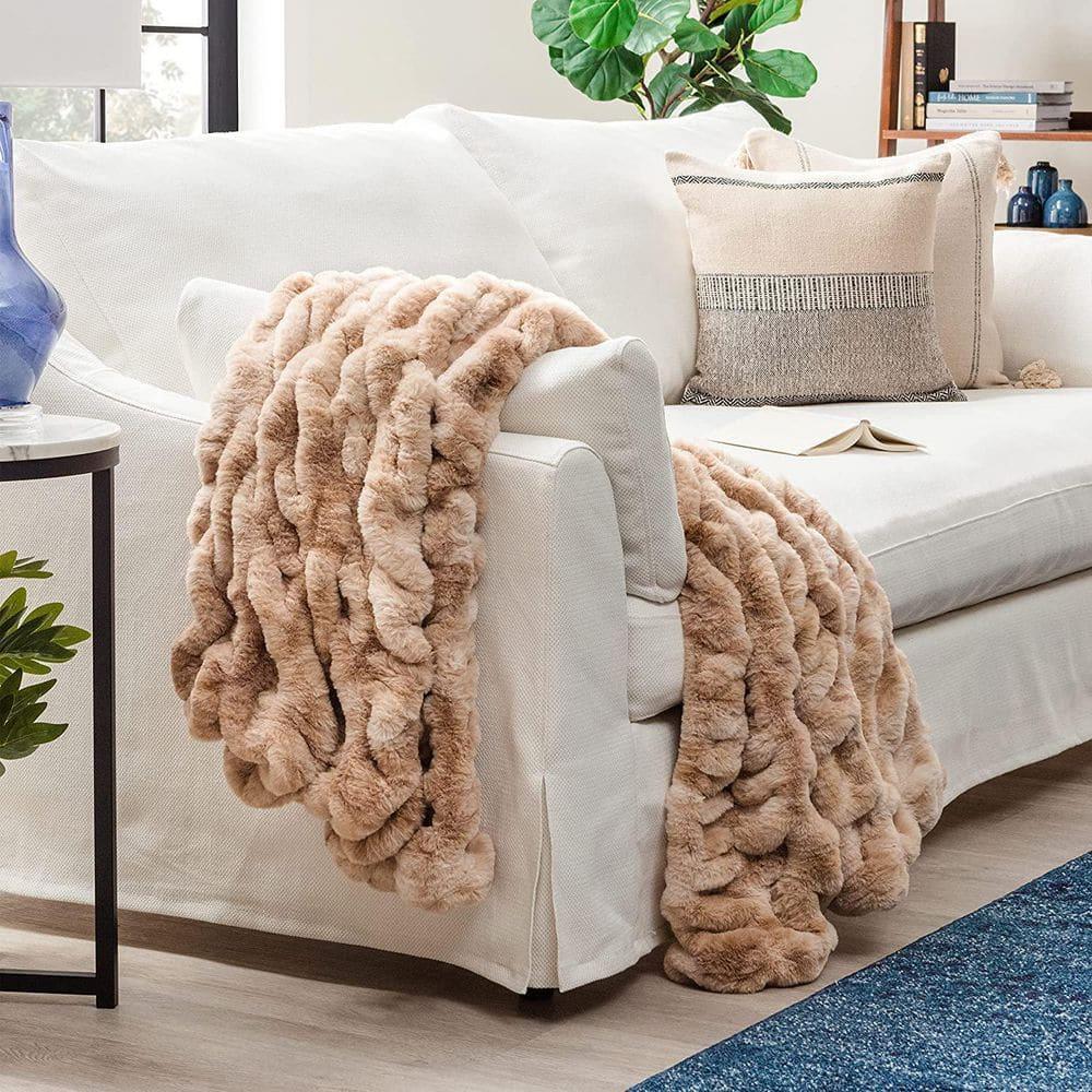Chanasya Faux Fur Throw