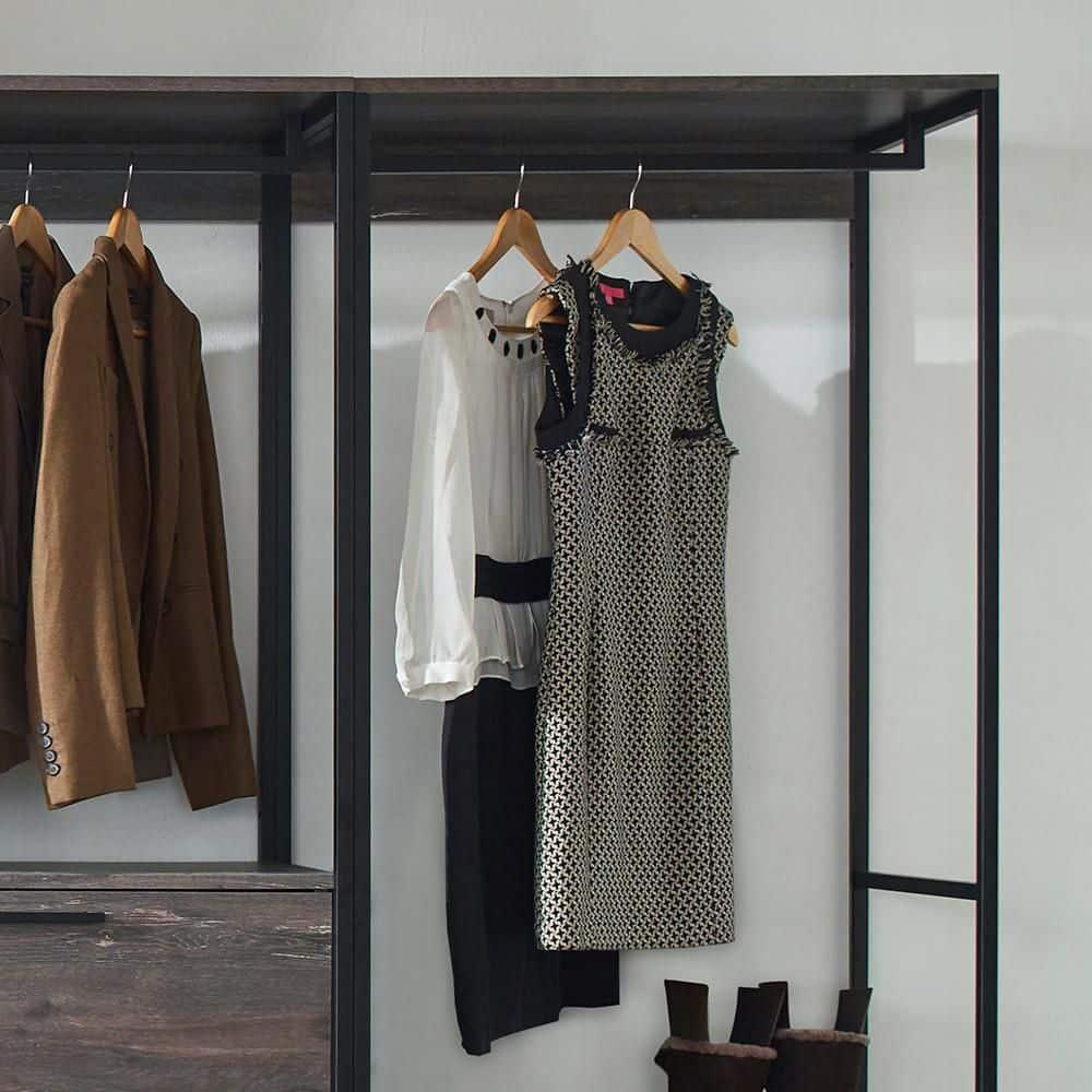 Monica Wood Walk-in Closet System 00063