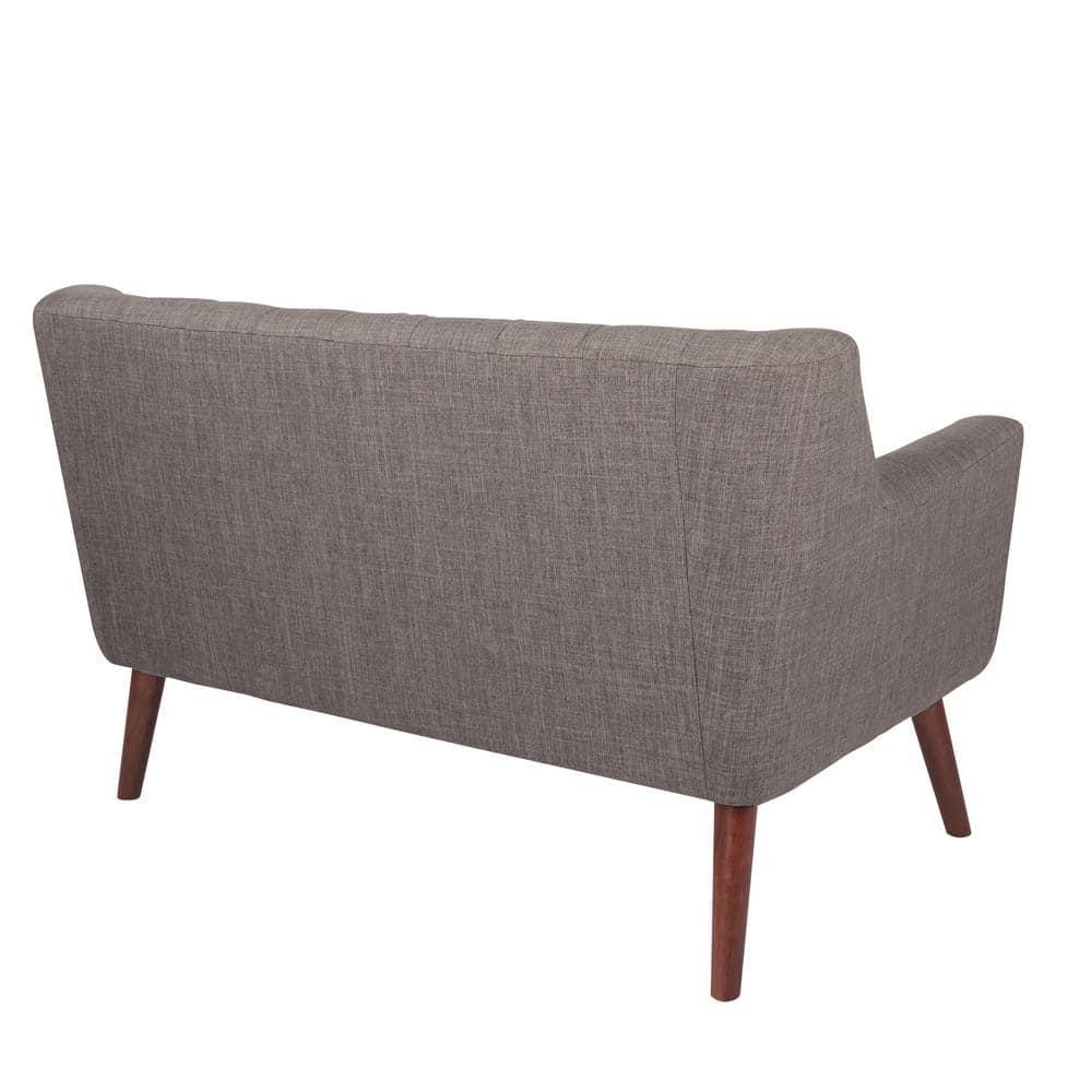 Mill Lane Loveseat with Coffee Legs Gray - OSP Home Furnishings