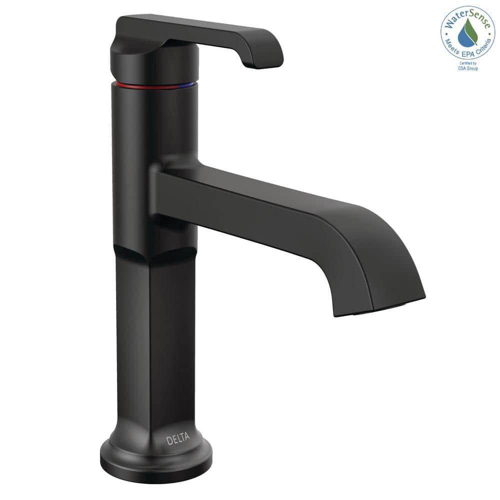Tetra Single Hole Bathroom Faucet, Single Handle Bathroom Sink Faucet with Drain Assembly