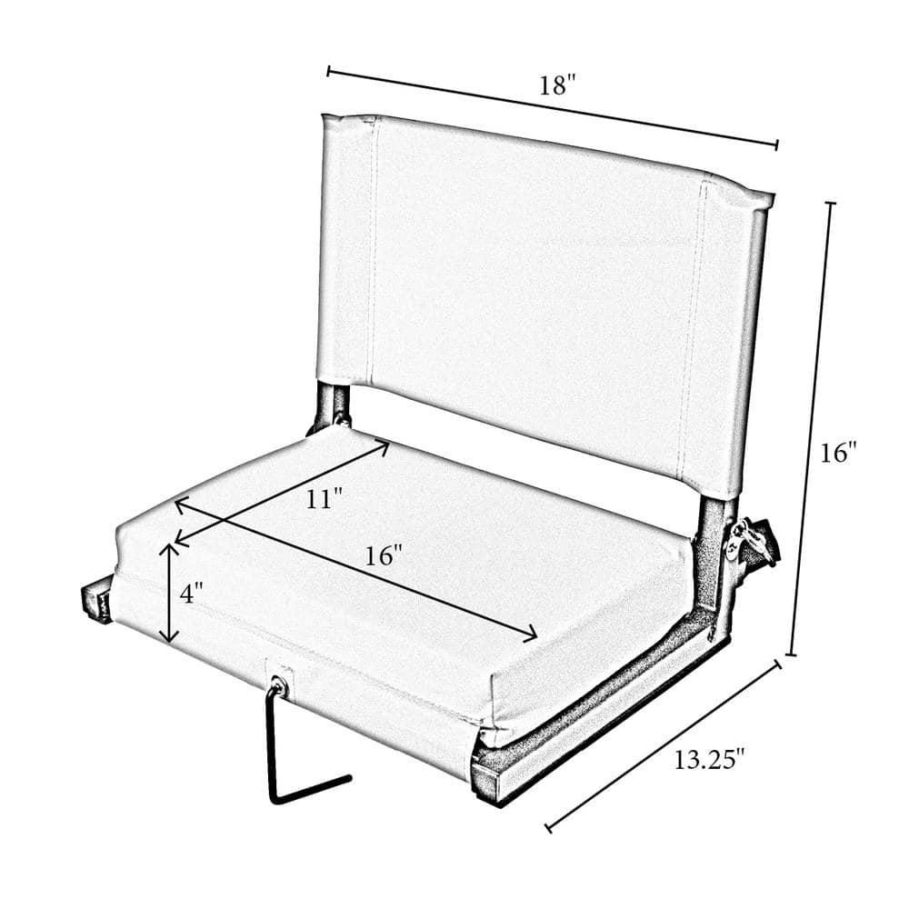 Outdoor Leisure Products Folding Stadium Seat with Cushions