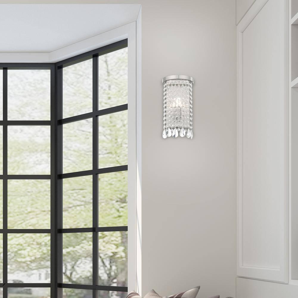 Livex Lighting Elizabeth 1 - Light Wall Light in  Brushed Nickel