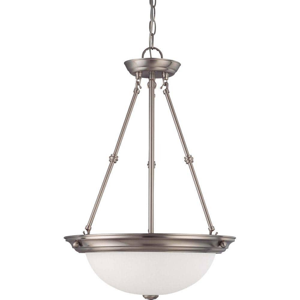 Nuvo 60-3247 - 3 Light  15"  Pendant  w/ Frosted White Glass
