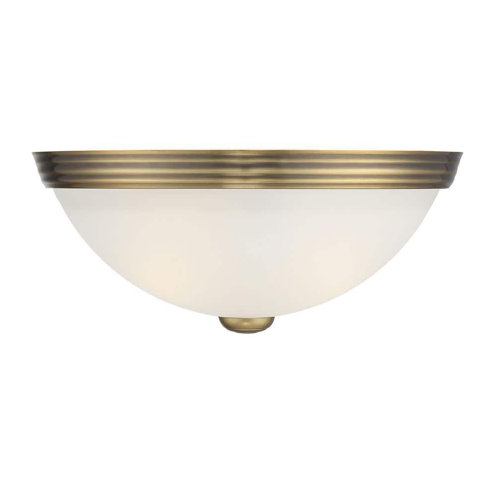 Savoy House NULL 2 - Light Flush Mount in  Warm Brass