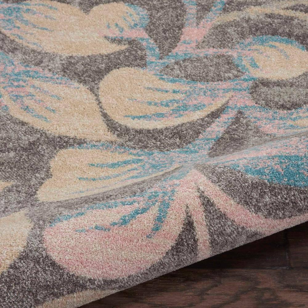 Nourison Tranquil 8' X 10' Grey/Beige Area Rug Contemporary Botanical Vine and Bloom by Nourison