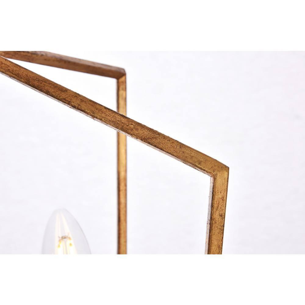 Elegant Lighting Denmark 2 light Golden Iron Pendant